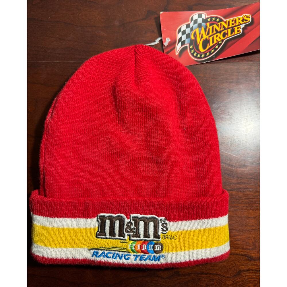 NWT Rare Vintage M&M's Racing Team Scull Cap Hat Knit Beanie #38 Elliot Sadler